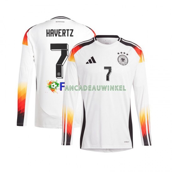 Duitsland Wedstrijdshirt met Korting Havertz 7 Thuis Heren EK 2024 Lange Mouw