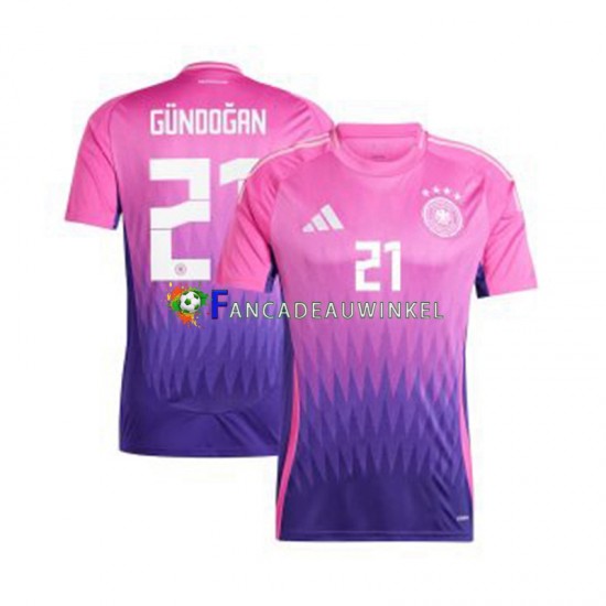 Duitsland Wedstrijdshirt met Korting Ilkay Gundogan 21 Uit Heren EK 2024 Korte Mouw