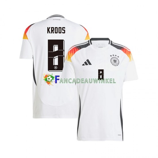 Duitsland Wedstrijdshirt met Korting Toni Kroos 8 Thuis Heren EK 2024 Korte Mouw