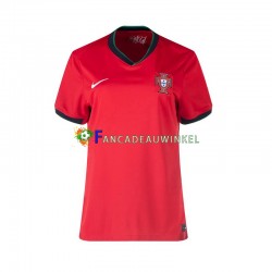 Portugal Wedstrijdshirt met Korting Thuis Dames EK 2024 Korte Mouw