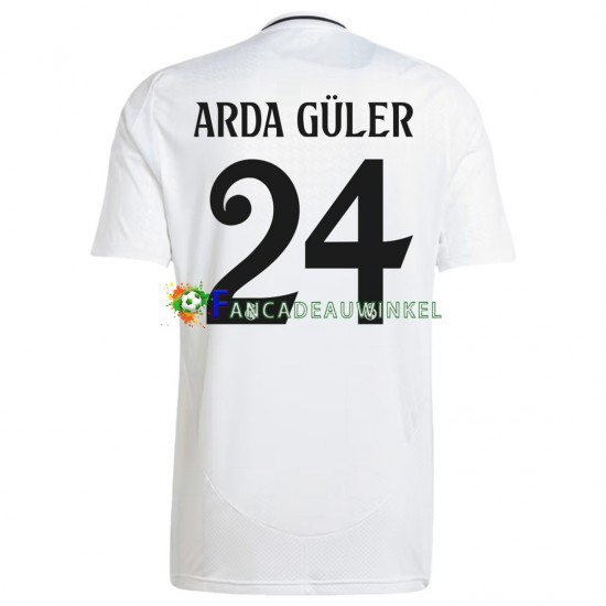 Real Madrid Wedstrijdshirt met Korting ARDA GULER 24 Thuis Heren 2024-25 Korte Mouw