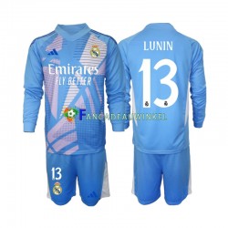 Real Madrid Wedstrijdshirt met Korting Andriy Lunin 13 Keepersshirt Thuis Kind 2024-25 Lange Mouw Real Madrid Wedstrijdshirt met Korting Andriy Lunin 13 Keepersshirt Thuis Kind 2024-25 Lange Mouw