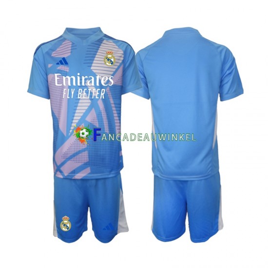 Real Madrid Wedstrijdshirt met Korting Keepersshirt Thuis Kind 2024-25 Korte Mouw