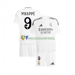 Real Madrid Wedstrijdshirt met Korting Kylian Mbappé 9 Thuis Kind 2024-25 Korte Mouw