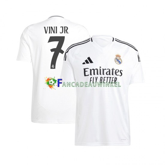 Real Madrid Wedstrijdshirt met Korting Vinicius Junior 7 Thuis Heren 2024-25 Korte Mouw