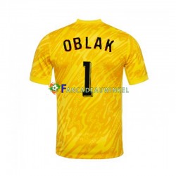 Slovenië Wedstrijdshirt met Korting Jan Oblak 1 Keepersshirt Thuis Heren EK 2024 Korte Mouw