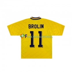 Zweden Wedstrijdshirt met Korting Brolin 11 Retro Thuis Heren 1994 Korte Mouw