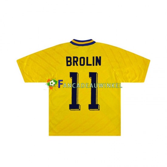 Zweden Wedstrijdshirt met Korting Brolin 11 Retro Thuis Heren 1994 Korte Mouw