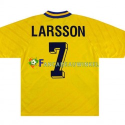 Zweden Wedstrijdshirt met Korting Henrik Larsson 7 Retro Thuis Heren 1994 Korte Mouw