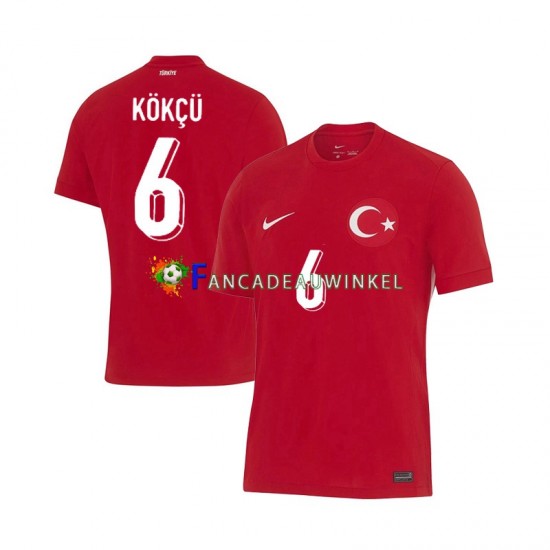 Turkije Wedstrijdshirt met Korting Orkun Kokcu 6 Uit Heren EK 2024 Korte Mouw