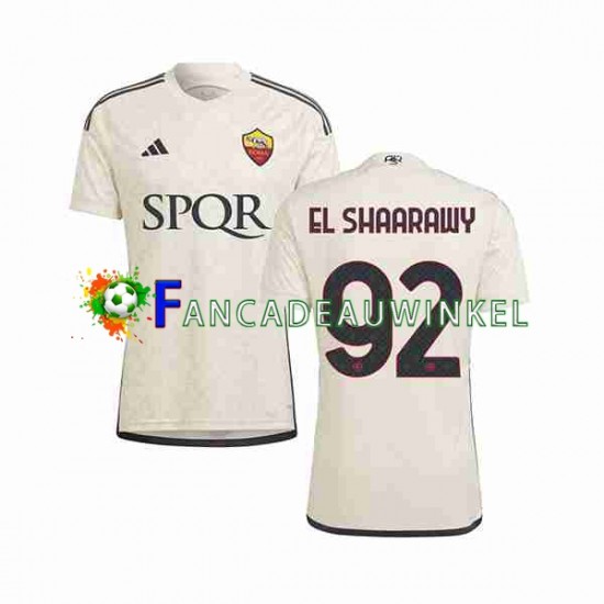 AS Roma Wedstrijdshirt met Korting El Shaarawy 92 Uit Heren 2023-24 Korte Mouw