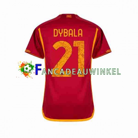 AS Roma Wedstrijdshirt met Korting Paulo Dybala 21 Thuis Heren 2023-24 Korte Mouw