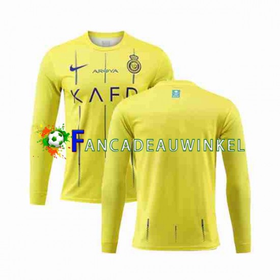 Al-Nassr Wedstrijdshirt met Korting Thuis Heren 2023-24 Lange Mouw