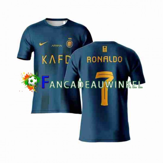 Al-Nassr Wedstrijdshirt met Korting Ronaldo 7 Uit Heren 2023-24 Korte Mouw