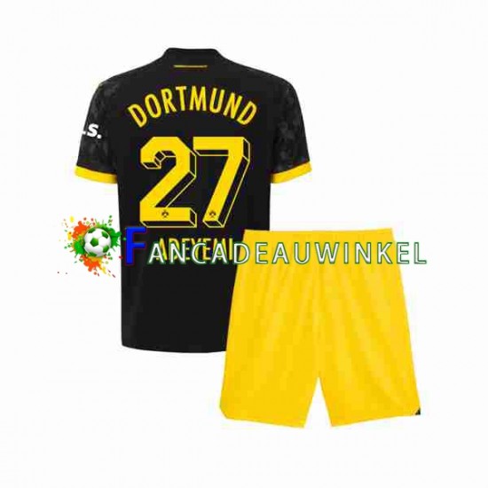 Borussia Dortmund Wedstrijdshirt met Korting Karim Adeyemi 27 Uit Kind 2023-24 Korte Mouw