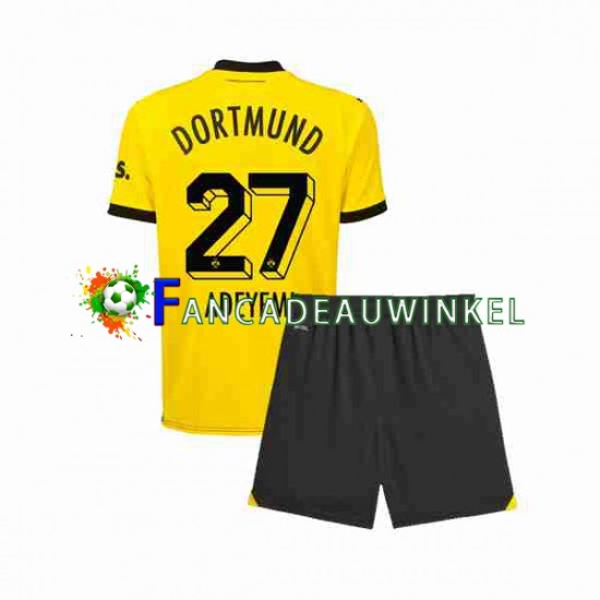 Borussia Dortmund Wedstrijdshirt met Korting Karim Adeyemi 27 Thuis Kind 2023-24 Korte Mouw