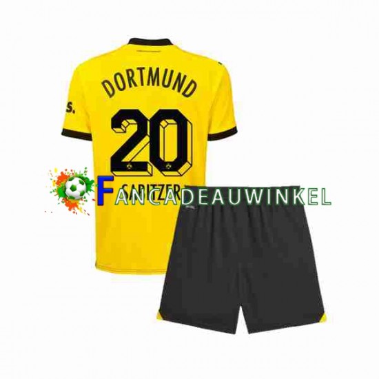 Borussia Dortmund Wedstrijdshirt met Korting Marcel Sabitzer 20 Thuis Kind 2023-24 Korte Mouw