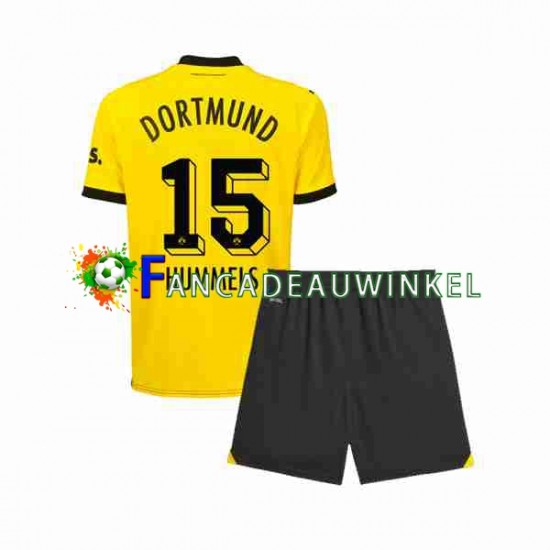 Borussia Dortmund Wedstrijdshirt met Korting Mats Hummels 15 Thuis Kind 2023-24 Korte Mouw