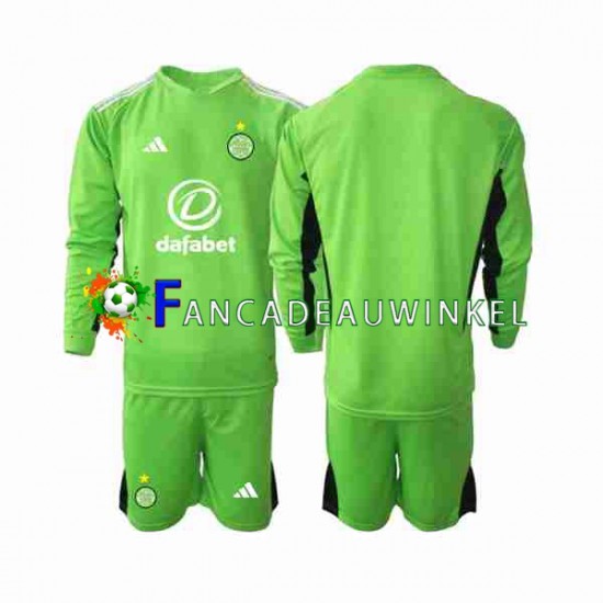 Celtic Wedstrijdshirt met Korting Keepersshirt Uit Kind 2023-24 Lange Mouw