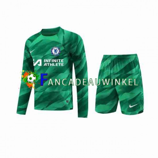 Chelsea Wedstrijdshirt met Korting Keepersshirt 3rd Kind 2023-24 Lange Mouw