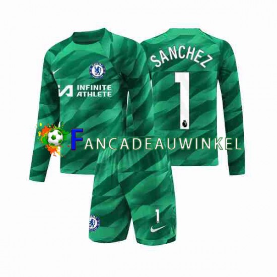 Chelsea Wedstrijdshirt met Korting Robert Sanchez 1 Keepersshirt 3rd Kind 2023-24 Lange Mouw