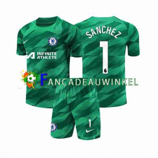 Chelsea Wedstrijdshirt met Korting Robert Sanchez 1 Keepersshirt 3rd Kind 2023-24 Korte Mouw