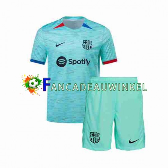 FC Barcelona Wedstrijdshirt met Korting 3rd Kind 2023-24 Korte Mouw