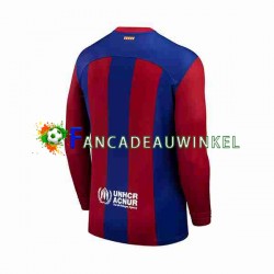 FC Barcelona Wedstrijdshirt met Korting Thuis Heren 2023-24 Lange Mouw