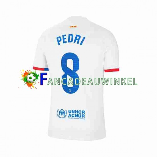 FC Barcelona Wedstrijdshirt met Korting Pedri 8 Uit Heren 2023-24 Korte Mouw