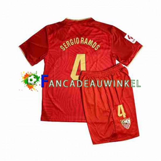 Sevilla FC Wedstrijdshirt met Korting Sergio Ramos 4 Uit Kind 2023-24 Korte Mouw