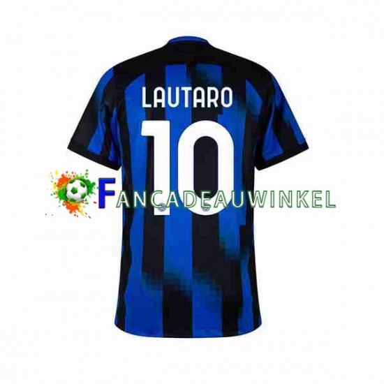 Inter Milan Wedstrijdshirt met Korting Lautaro Martinez 10 Thuis Heren 2023-24 Korte Mouw