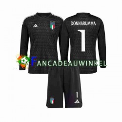 Italië Wedstrijdshirt met Korting Donnarumma 1 Keepersshirt Uit Kind 2023 Lange Mouw