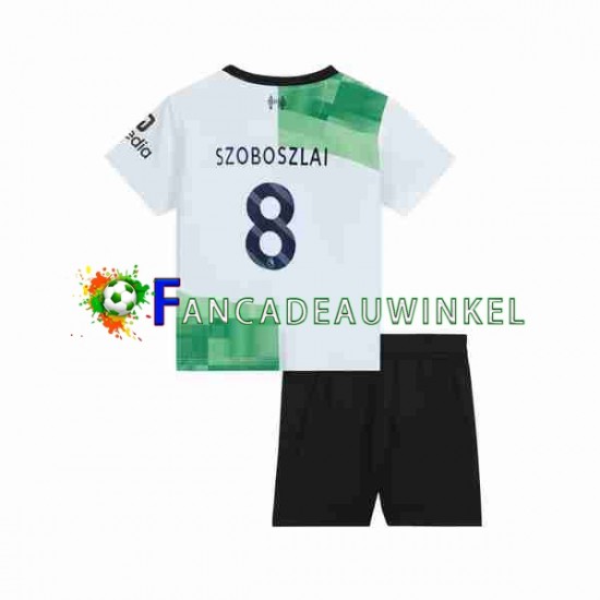 Liverpool Wedstrijdshirt met Korting Dominik Szoboszlai 8 Uit Kind 2023 Korte Mouw