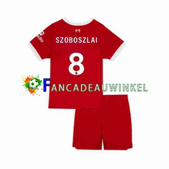 Liverpool Wedstrijdshirt met Korting Dominik Szoboszlai 8 Thuis Kind 2023 Korte Mouw