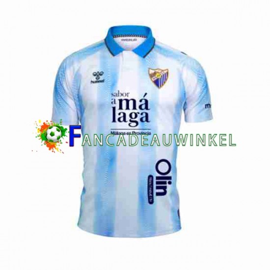 Málaga CF Wedstrijdshirt met Korting Thuis Heren 2023-24 Korte Mouw