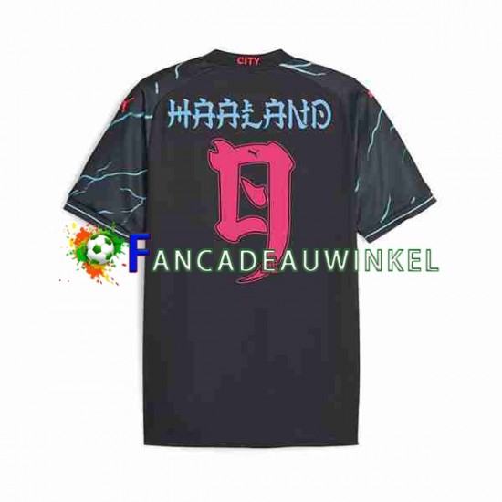 Manchester City Wedstrijdshirt met Korting Haaland 9 Special Tour Printing 3rd Heren 2023-24 Korte Mouw