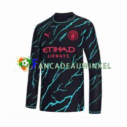 Manchester City Wedstrijdshirt met Korting 3rd Heren 2023-24 Lange Mouw