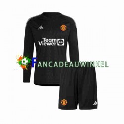 Manchester United Wedstrijdshirt met Korting Keepersshirt 3rd Kind 2023-24 Lange Mouw