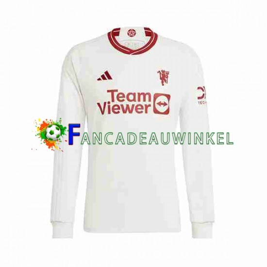 Manchester United Wedstrijdshirt met Korting 3rd Heren 2023-24 Lange Mouw