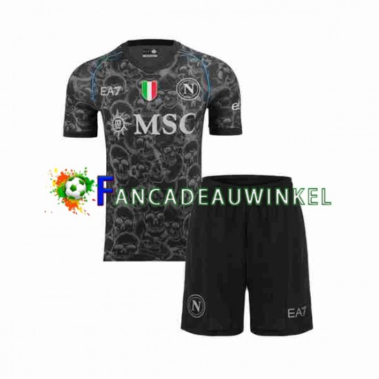 Napoli Wedstrijdshirt met Korting Halloween Thuis Kind 2023-24 Korte Mouw