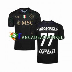 Napoli Wedstrijdshirt met Korting KVARATSKHELIA 77 3rd Heren 2023-24 Korte Mouw