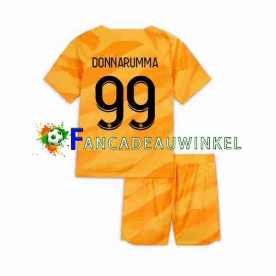 Paris Saint-Germain Wedstrijdshirt met Korting DONNARUMMA 99 Keepersshirt Uit Kind 2023-24 Korte Mouw