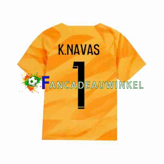 Paris Saint-Germain Wedstrijdshirt met Korting K.NAVAS 1 Keepersshirt Uit Heren 2023-24 Korte Mouw