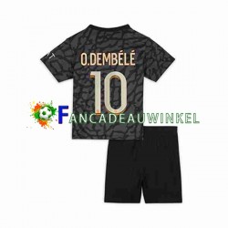 Paris Saint-Germain Wedstrijdshirt met Korting O.Dembele 10 3rd Kind 2023-24 Korte Mouw