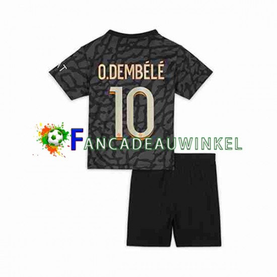 Paris Saint-Germain Wedstrijdshirt met Korting O.Dembele 10 3rd Kind 2023-24 Korte Mouw