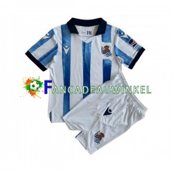 Real Sociedad Wedstrijdshirt met Korting Thuis Kind 2023-24 Korte Mouw