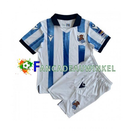 Real Sociedad Wedstrijdshirt met Korting Thuis Kind 2023-24 Korte Mouw