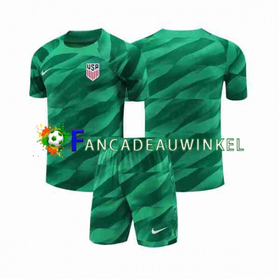 USA Wedstrijdshirt met Korting Keepersshirt Thuis Kind 2023-24 Korte Mouw