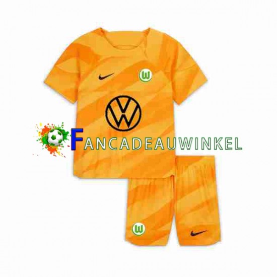 VfL Wolfsburg Wedstrijdshirt met Korting Keepersshirt Thuis Kind 2023-24 Korte Mouw