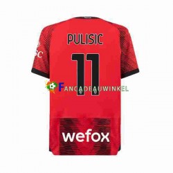AC Milan Wedstrijdshirt met Korting Christian Pulisic 11 Thuis Heren 2023-24 Korte Mouw